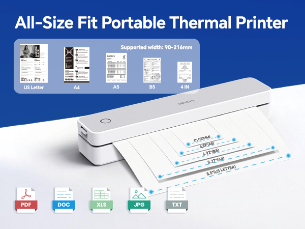 Portable Printer Wireless for Travel