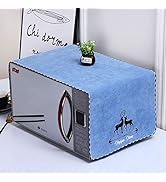 Microwave Oven Cover Dust Oil Proof Cotton Linen Waterproof Fabric Cloth Machine Protector Decora...