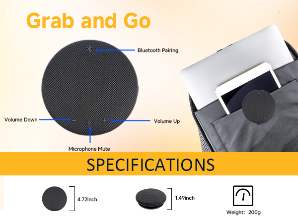 bluetooth speaker and microphone