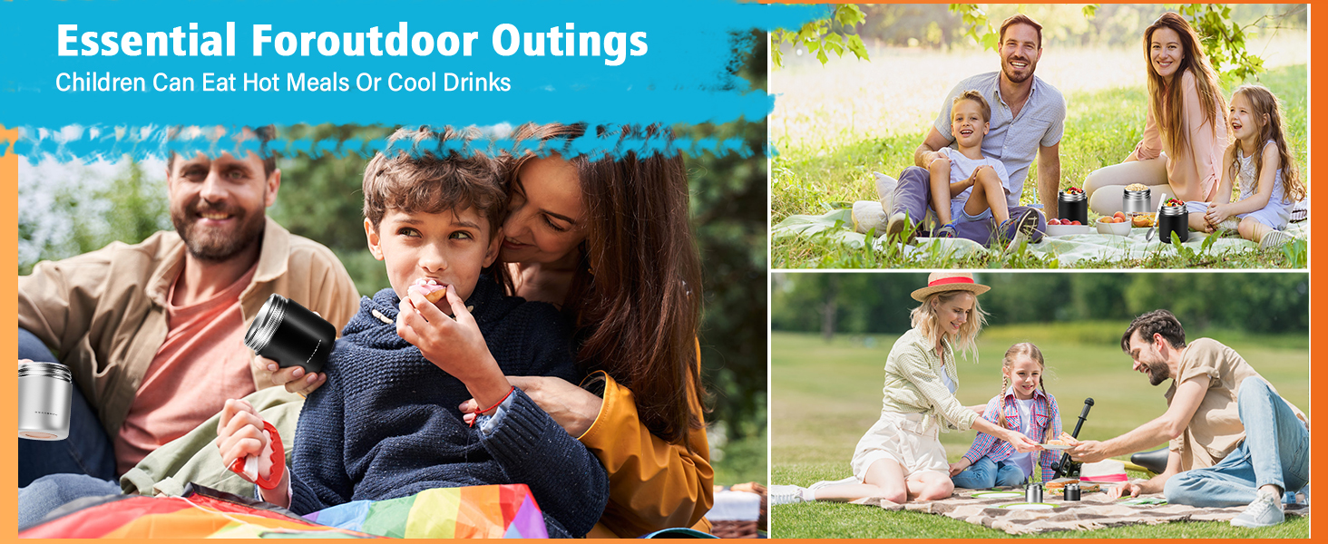 15.2oz Kids Thermos Food Jar – SUS316 Insulated Lunch Container with Handle &amp;amp; Spoon