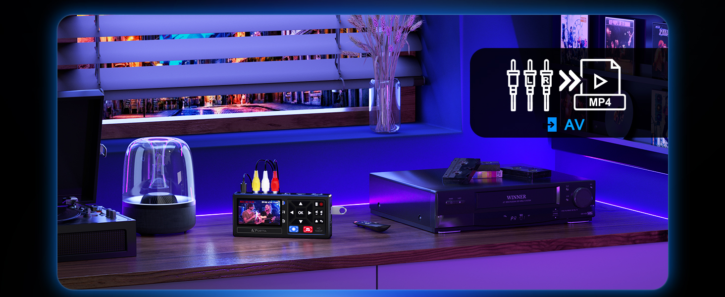 PORTTA VHS to Digital Converter