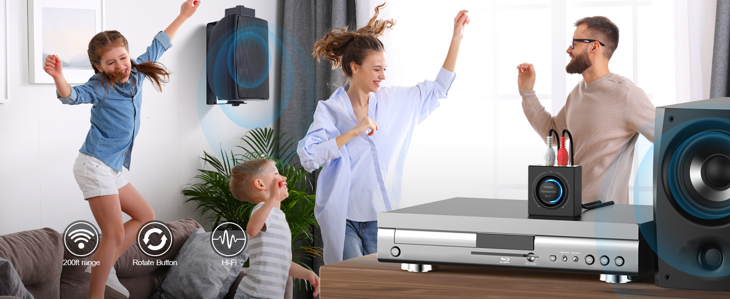 Bluetooth Audio Transmitter Receiver Set