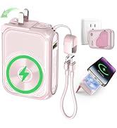 SEANCHEER P05 Portable Charger, Magnetic Power Bank, Small PowerBank, Battery Pack10000mAh Travel...