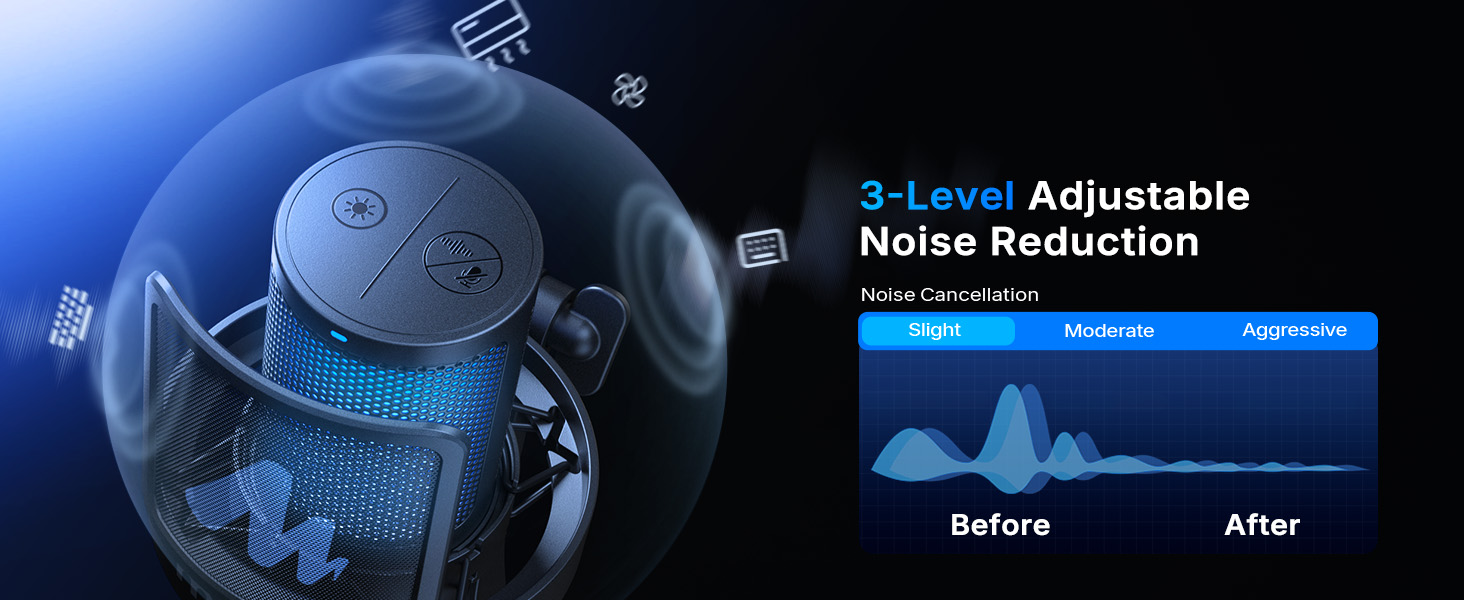 Noise Reduction wireless Microphone