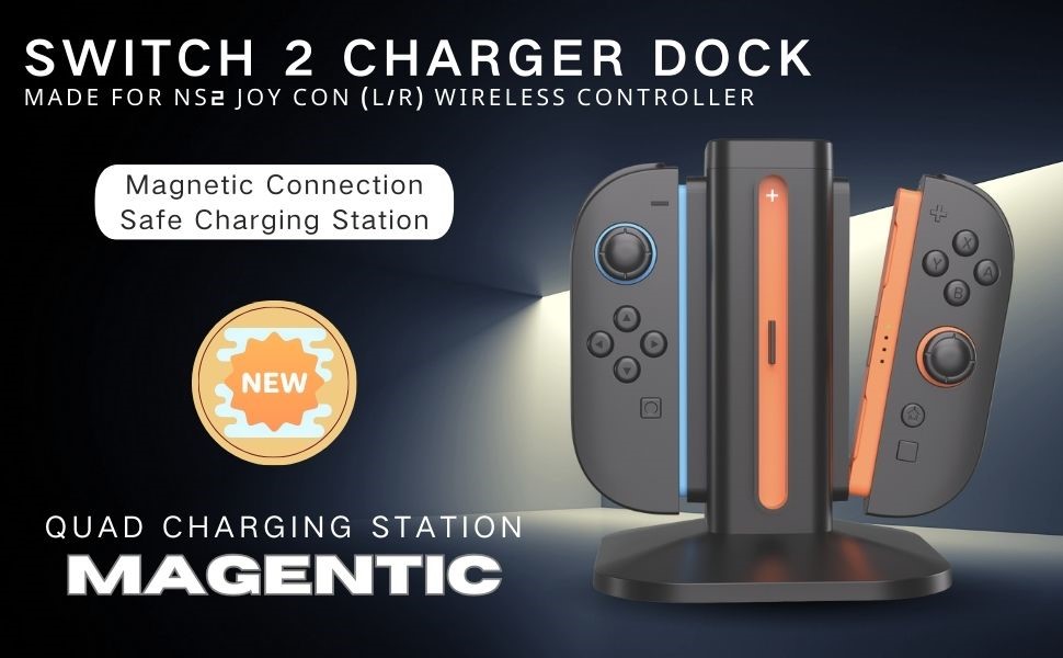 Nintendo Switch 2 Joy-Con Charigng stand, Joy Con Charging Dock, JoyCon Charger station,
