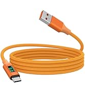 Zosvoses Type C Cable with LED Display Compatible with iPhone 17/15/16, 17/15/16 Pro, 17/15/16 Pl...