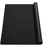 Ewen 25.6x17.7in Large Silicone Kitchen Counter Mat, 2mm Thick Heat Resistant Countertop Protecto...