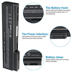 8460P, 8460W, 8470P, 8470W, 8560P, 8570P battery