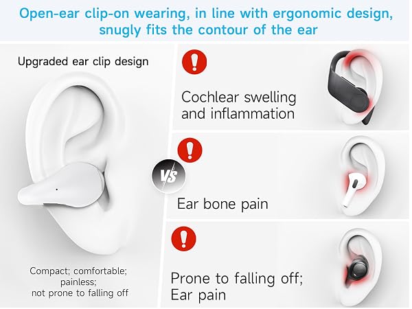comfort clip-on earbuds