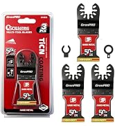 GRENPRO Titanium Carbide Oscillating Saw Blades, Heary Duty Multitool Blades Quick Release for Ha...
