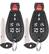 Vurkcy Key Fob Entry Remote Control Key Compatible with 2008-2016 Chrysler Town and Country, 2008...