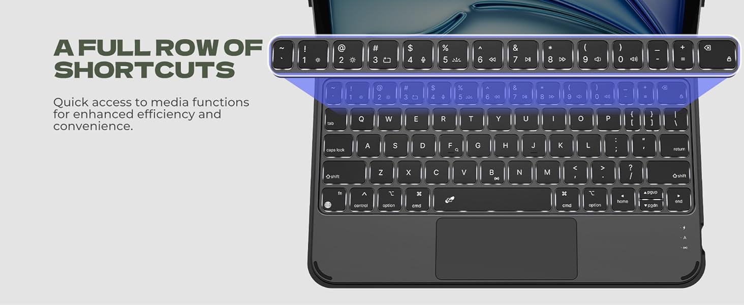 Dexnor Keyboard Case for iPad Air 5th/4th Gen