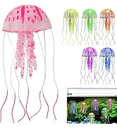GANPUB Pink Artificial Simulation Glowing Jellyfish Suitable for Fish Tank Aquarium Decoration St...