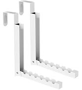 2-Pack Over The Door Hanger Foldable Clothes Drying Rack, Collapsible Hanging Coat Rack for Laund...