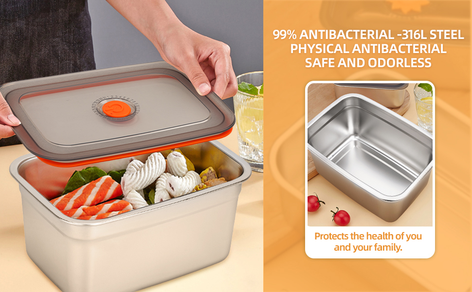Stainless Steel Food Storage Containers With Lids
