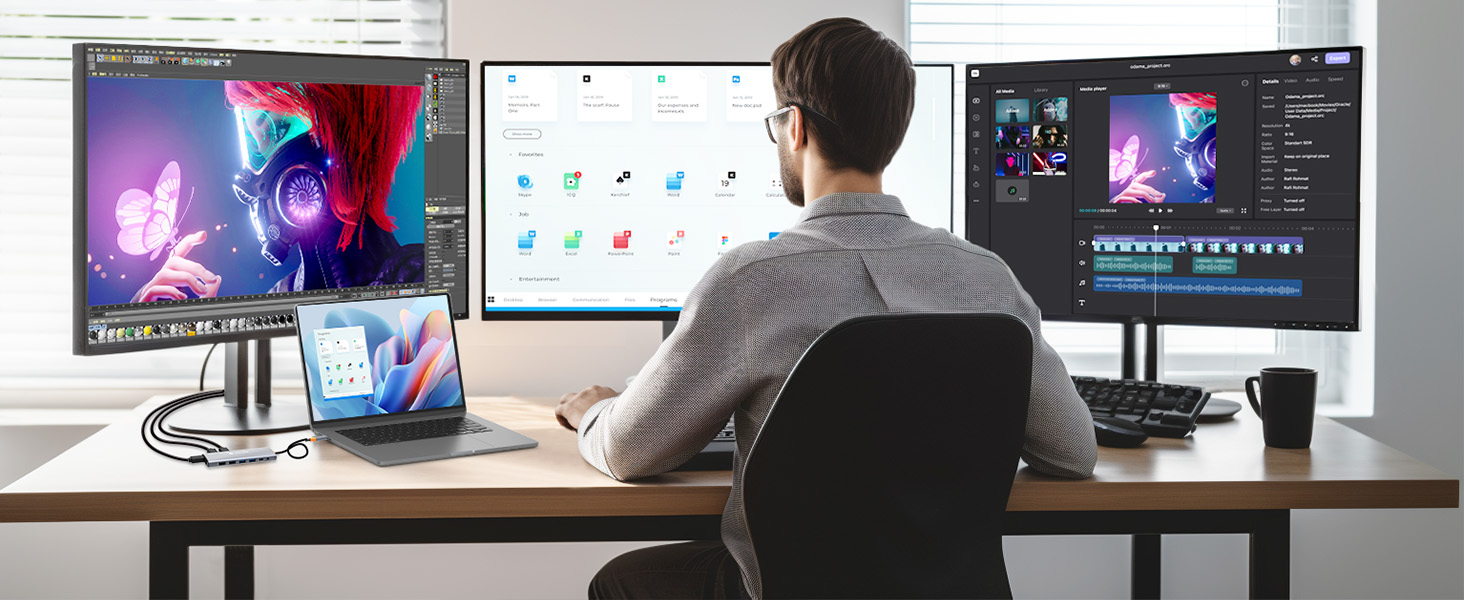 usb c docking station dual monitor dell mackbook