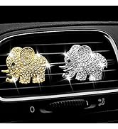 ZOSTLAND Rhinestone Car Decorative Clip,Car Air Fresheners,Metal Car Air Vent Clip,Personalized A...