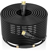 4K HDMI Cable 100ft, High Speed Hdmi Cables (HDMI2.0,18Gbps,1080P)-Ethernet Audio Return Video 4K...