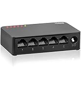 TEROW Ethernet Switch,5 Port Gigabit Unmanaged Network Switch, Portable Switch | Plug & Play | Fa...