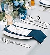 silverware set with serving utensils