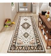 Amearea Vintage Design Runner Rugs for Living Room, 2x6 Machine Washable Floral Collection Tradit...