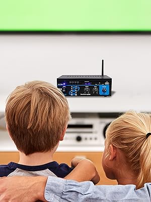 Home Audio Power Amplifier System - 2X75W Mini Dual Channel Sound Stereo Receiver Box