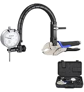 HDLNKAK Disc and Rotor/Ball Joint Gage Set with Non-Slip TPR Handle, 0-1” Dial Indicator 0.001” (...