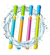 Water Gun Squirt Toys for Kids Adults- 4 Pack Water Blaster 40ft Squirt Gun for Age 3-4-5-8-12 Gi...