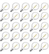 Brightown G40 Led Replacement Light Bulbs, 1W Shatterproof Globe Plastic Bulb Fits E12 or C7 Cand...