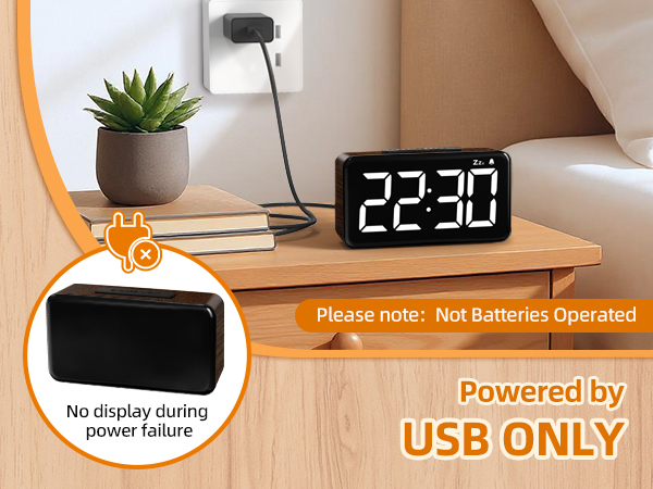 electric clocks for bedroom