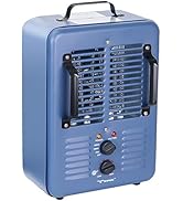 TEMPWARE Milkhouse Space Heater, 1300W/1500W Heater with Thermostat, 3 Heat Settings, Safe and Qu...