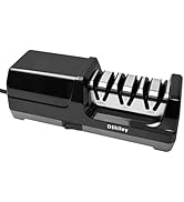 DSkiley Professional 3-stage Electric Knife Sharpener for Kitchen Knives, with 100% Diamond Abras...
