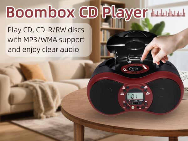 Portable CD Player Boombox