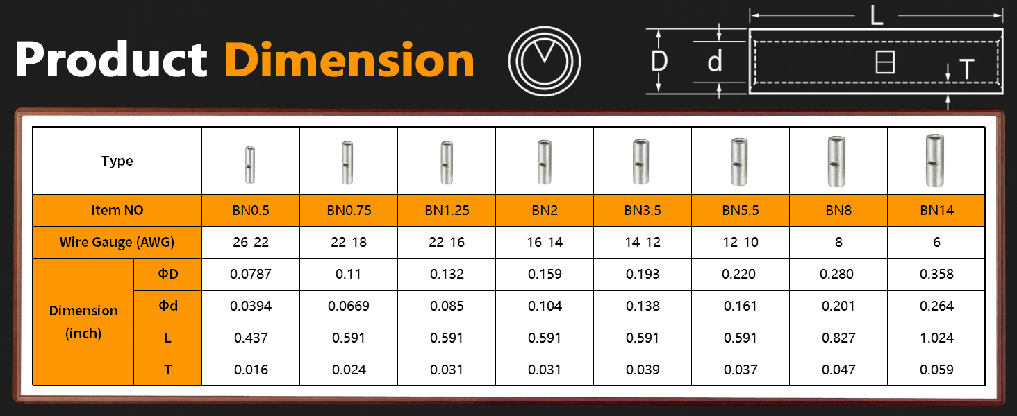 Non Insulated splice Connectors