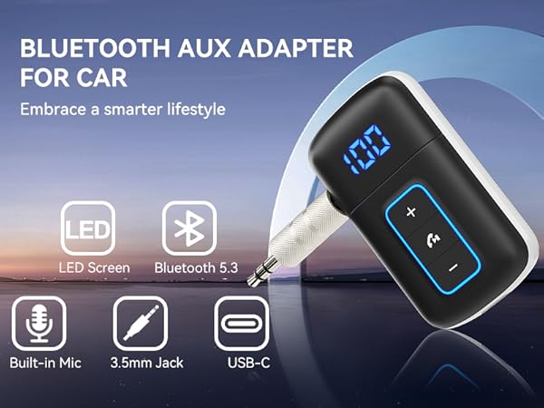 BLUETOOTH AUX ADAPTER FOR CAR