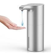 YIKHOM Automatic Liquid Soap Dispenser, 15.37 oz Touchless Dish Soap Dispenser with Waterproof Ba...