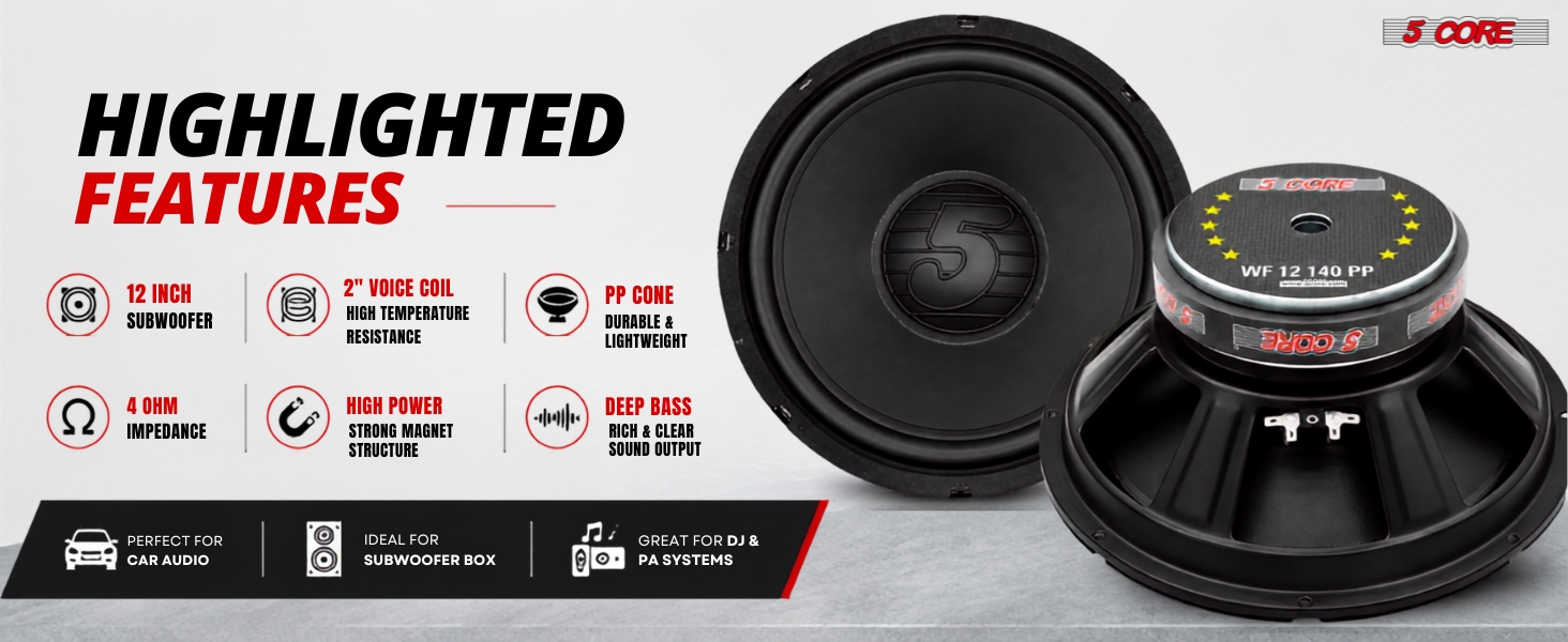 WF 12 140 PP 4OHM