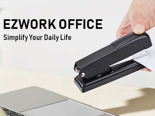 black stapler