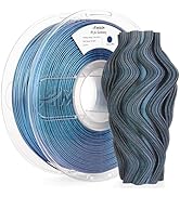 AMOLEN PLA 3D Printer Filament, Galaxy Blue Color Changing with Light Filament 1.75mm,Shiny Spark...