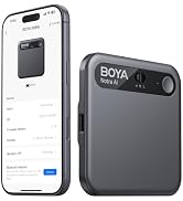 BOYA Notra AI Voice Recorder, Smart Transcription &amp; Summary, App Control, 64GB Storage, Secure Cl...
