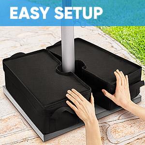 Square Detachable Base weight in Zipper
