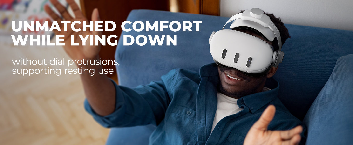 DESTEK QH3 Upgraded Comfort Head Strap for Meta Quest 3 3S