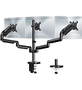 MOUNT PRO Triple Monitor Mount, 3 Monitor Desk Mount for Three Screens up to 32 Inch, Full Motion...