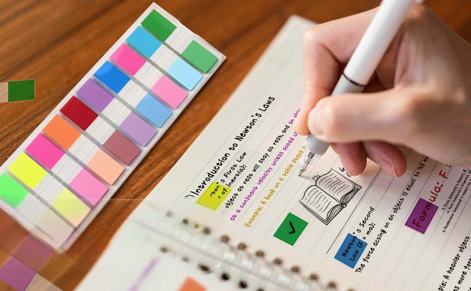 Transparent Sticky Note Tabs