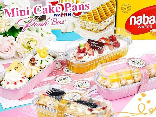 Aluminum Mini Loaf Pans with Lids