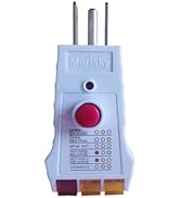 Merisky Outlet Tester for Grounding Products, Grounding Tester with GFCI, Receptacle Socket Teste...