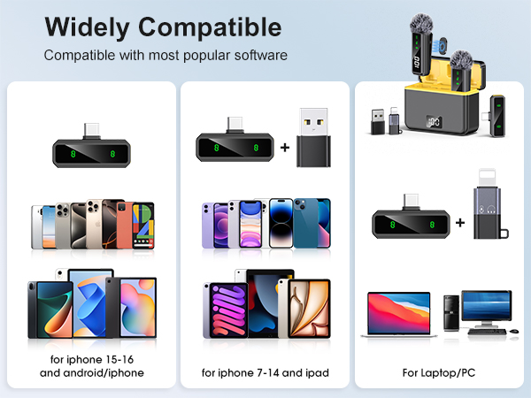 Mini Lavalier Microphone for iPhone/Android/PC