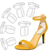 ONUEMP Heel Pads for Shoes, Silicone Shoe Inserts for Women High Heel Protectors Grips, Comfort F...