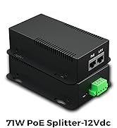 Procet Gigabit PoE Splitter 12V/5.95A, IEEE802.3af/at/bt Compliant 10/100/1000Mbps PoE Switch for...