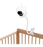 Baby Monitor Mount, Flexible Gooseneck Clip Clamp Stand Holder Compatible with HelloBaby, VTech, ...